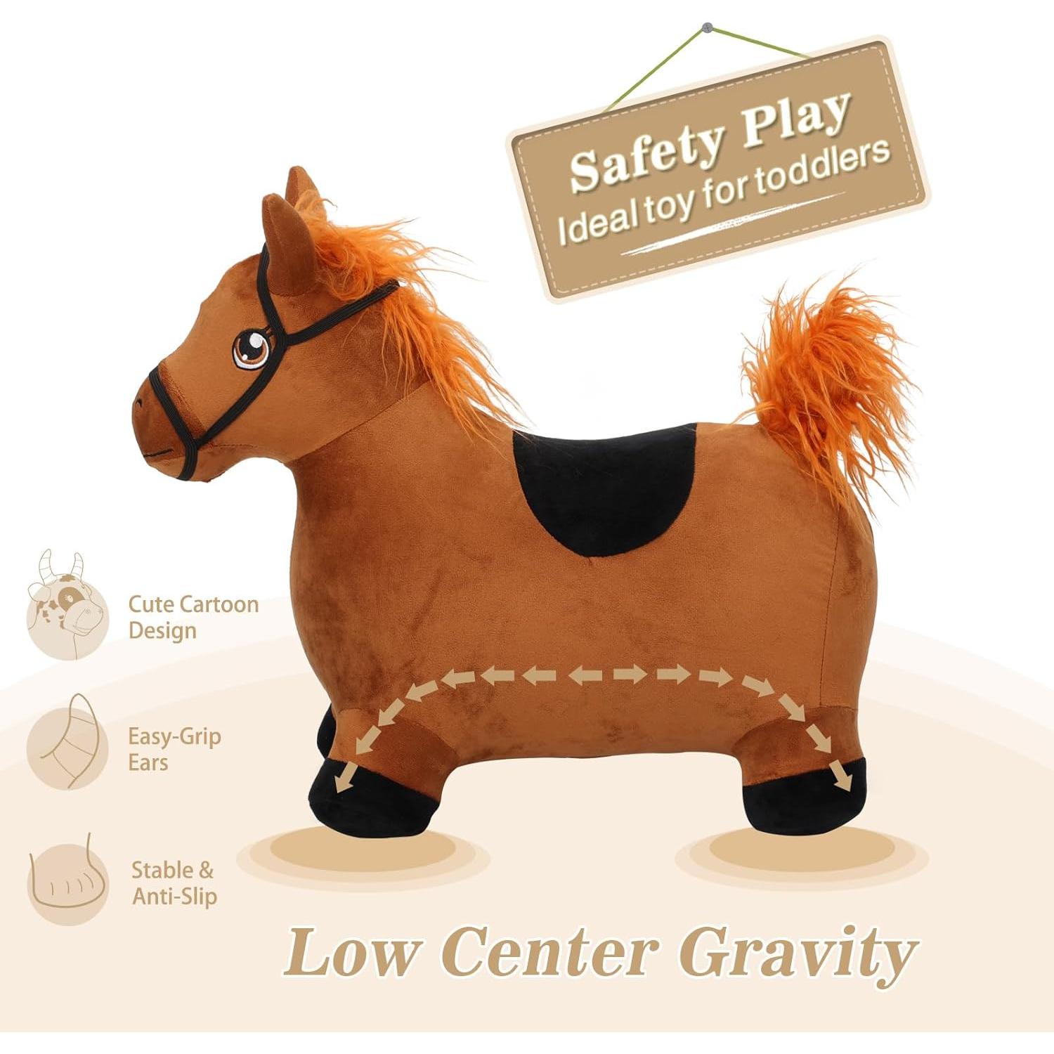 Caballo Saltarín INPANY Inflable para Niños 2 Años