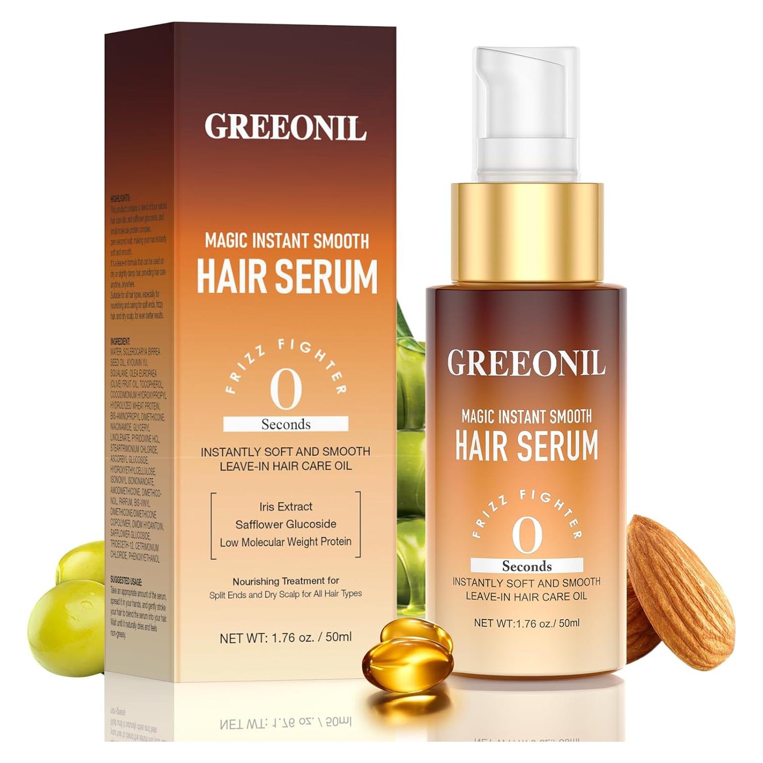 Suero para Cabello GREEONIL 52 ml Control Frizz Hidratante