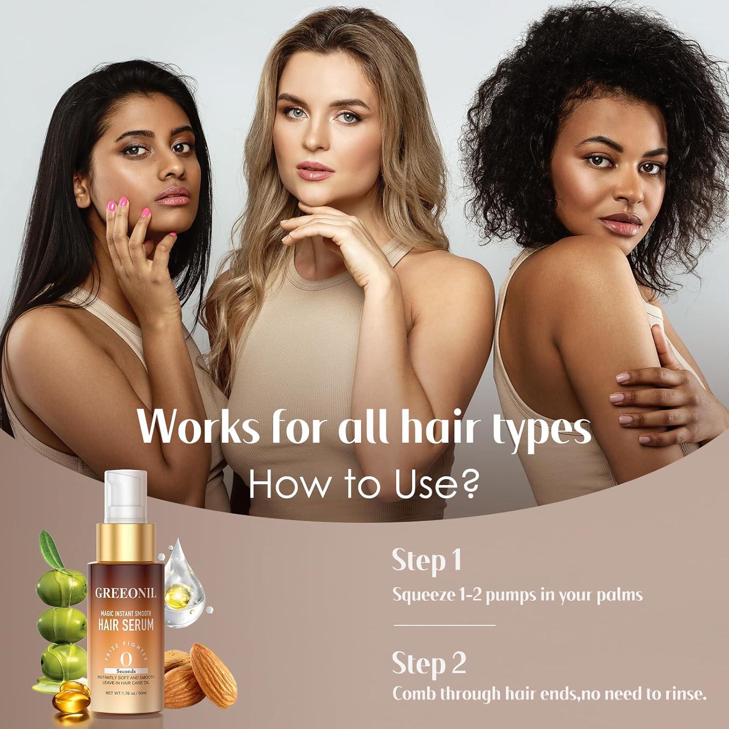 Suero para Cabello GREEONIL 52 ml Control Frizz Hidratante