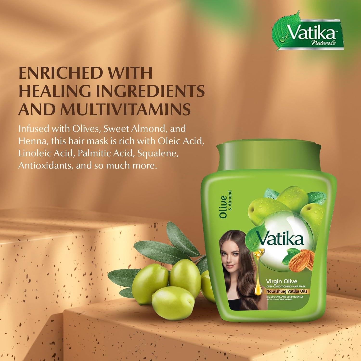 Mascarilla Capilar Hidratante Dabur Vatika Oliva 500g