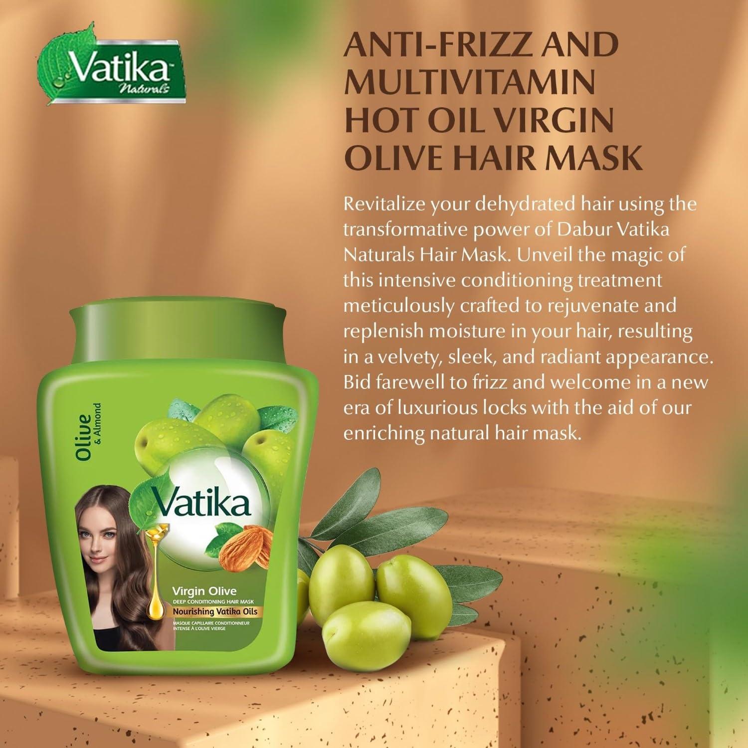 Mascarilla Capilar Hidratante Dabur Vatika Oliva 500g