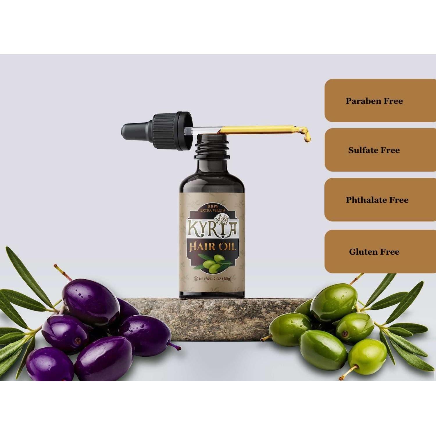 Aceite de Oliva Virgen Extra Kyria 59 ml - Crecimiento y Anti-Frizz