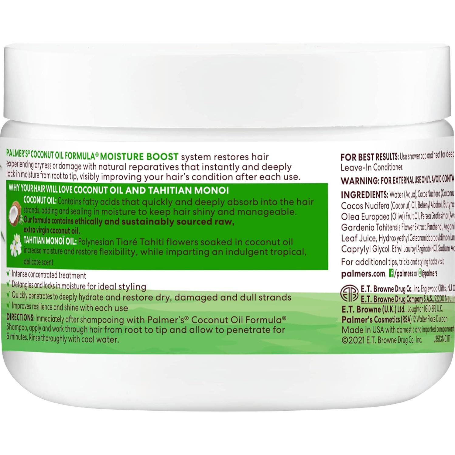 Acondicionador Profundo Palmer's Coconut Oil 340g Hidratación