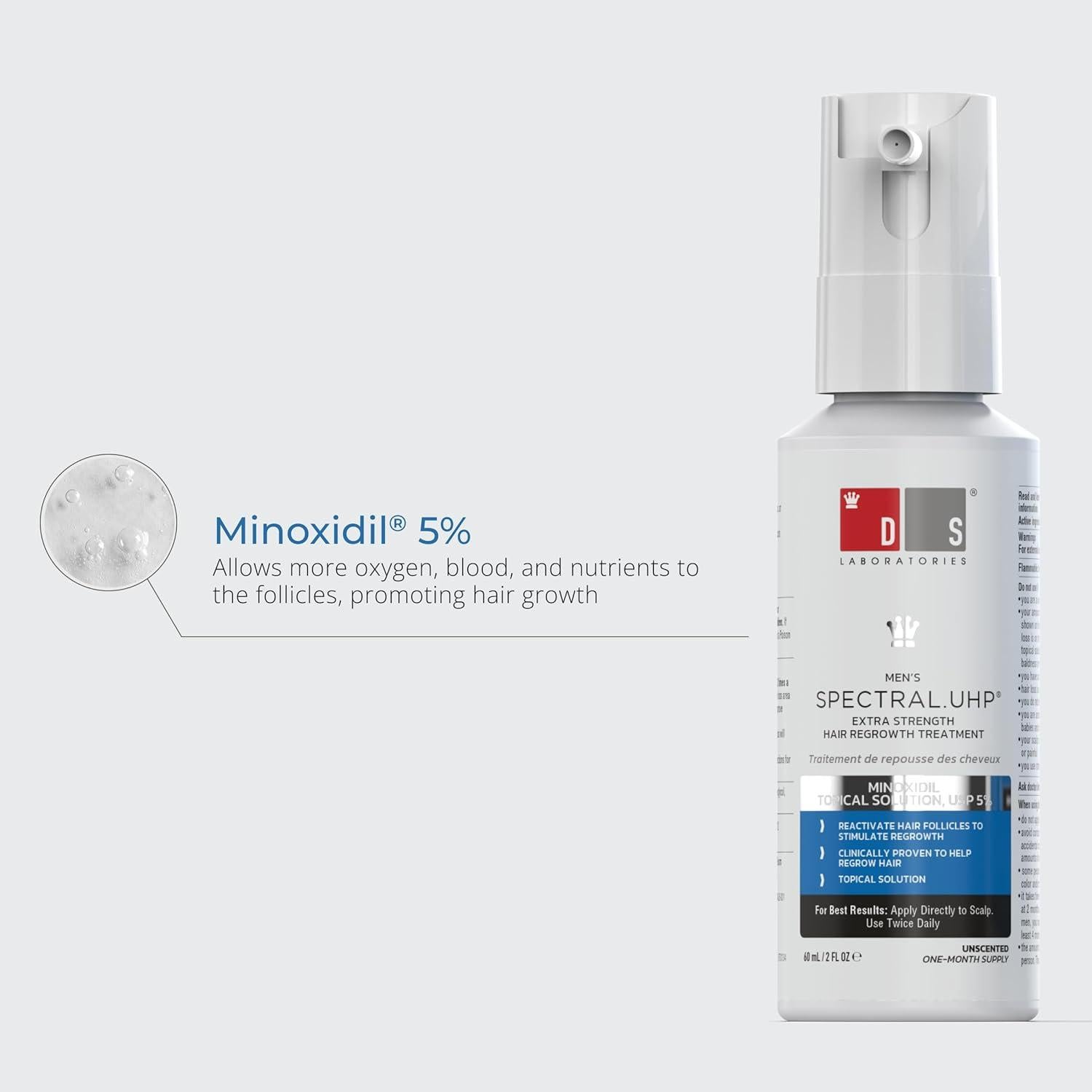 Suero Densidad Capilar DS Labs 5% Minoxidil 60mL Hombre