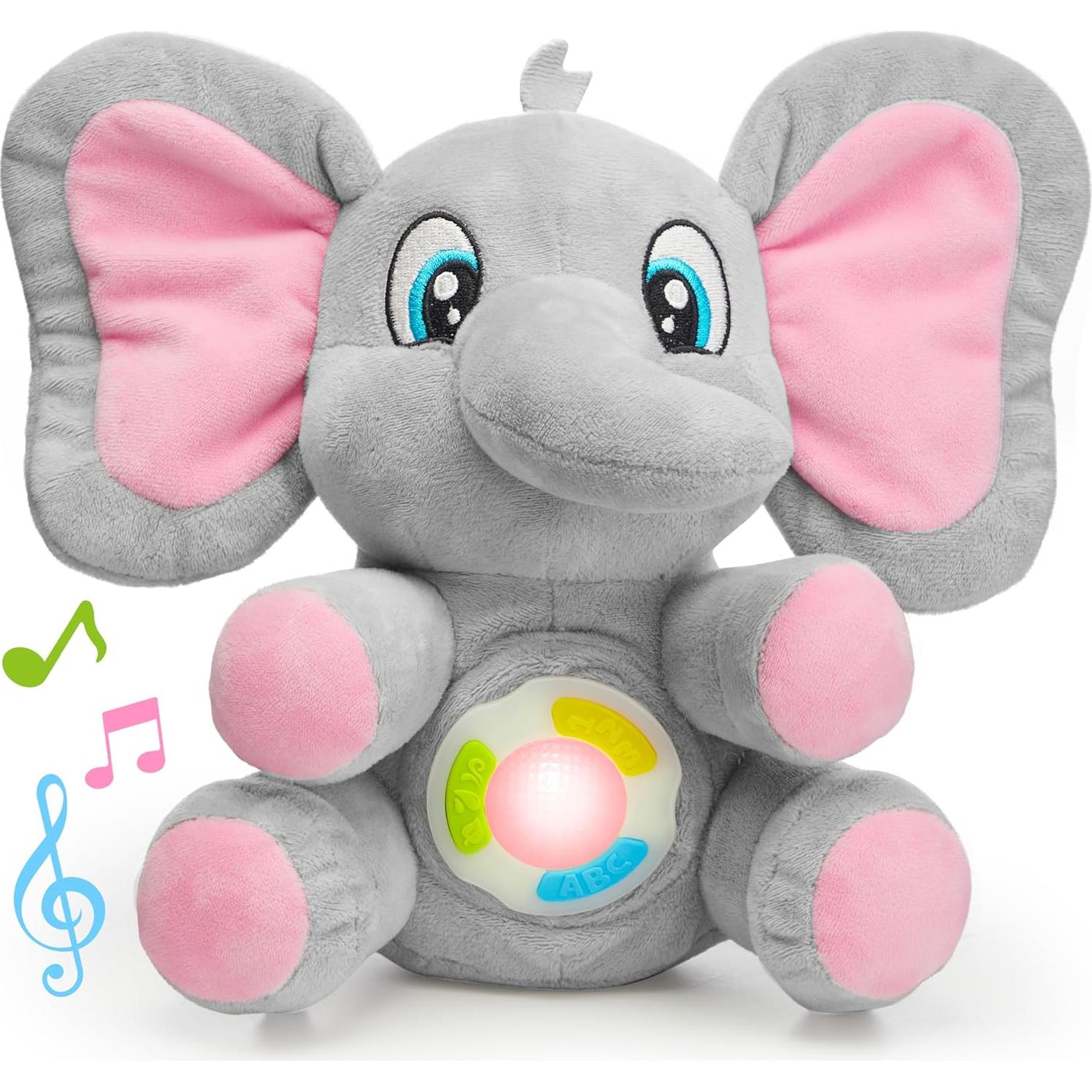 Set de 6 Marionetas de Mano JOYIN + Elefante Musical para Bebés