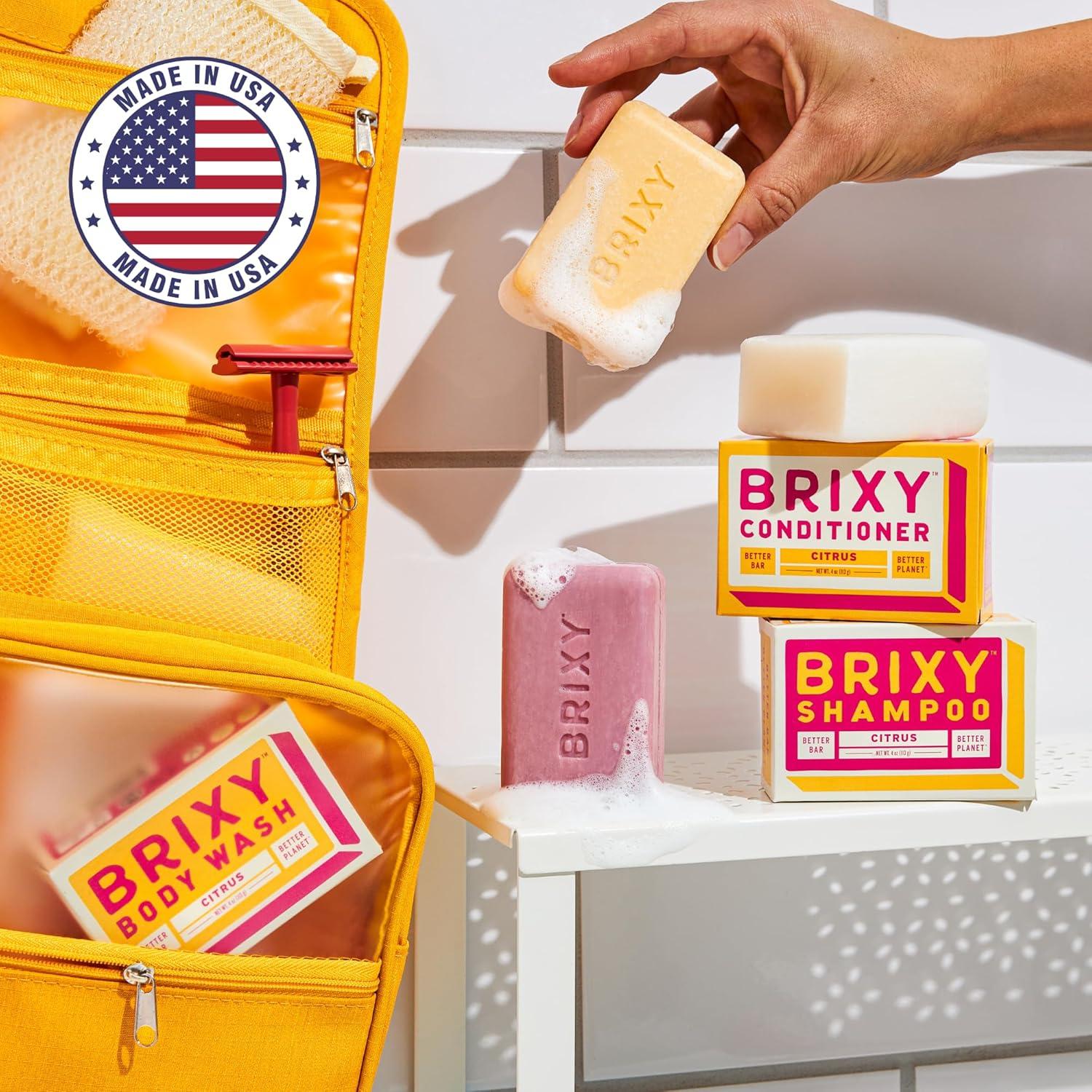 BRIXY Juego de Champú y Acondicionador Vegano 340g