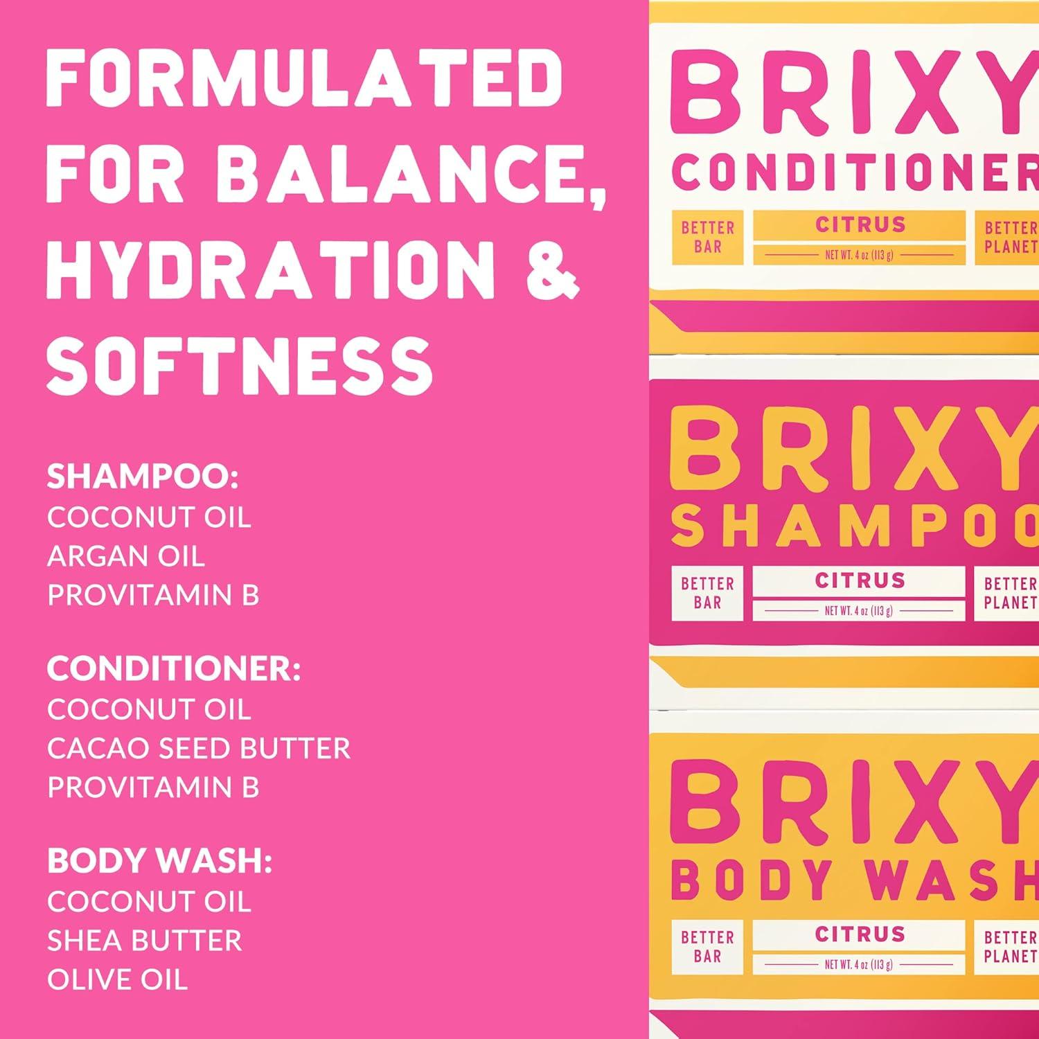 BRIXY Juego de Champú y Acondicionador Vegano 340g