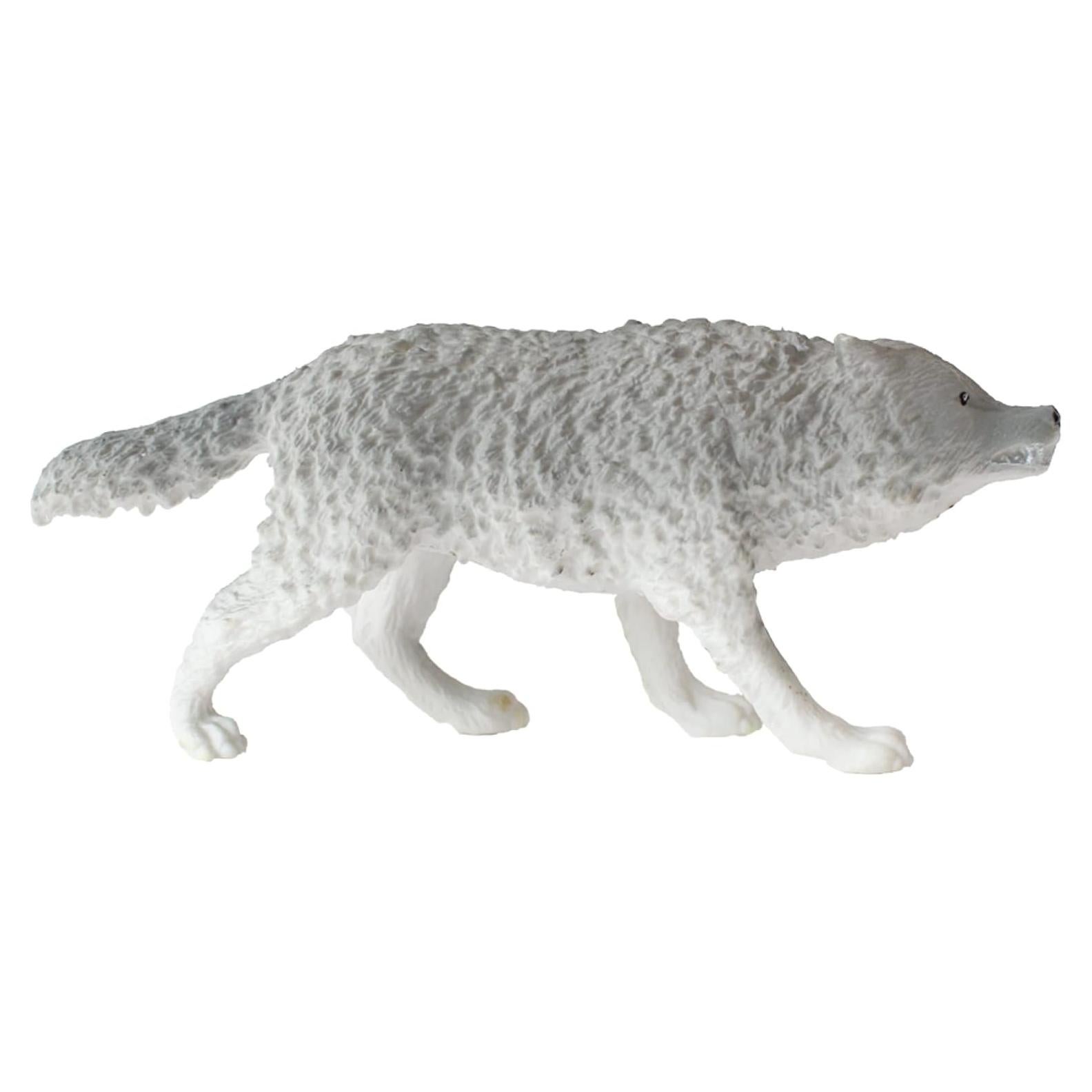 Figura de Lobo Mini Pintada a Mano Deluxebase 6.5x7.5 cm