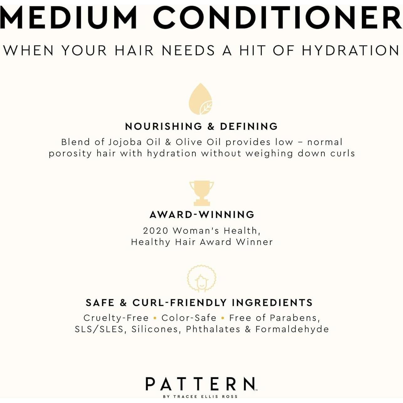 Acondicionador PATTERN Belleza 384 ml para Cabello Rizado 3B-4C