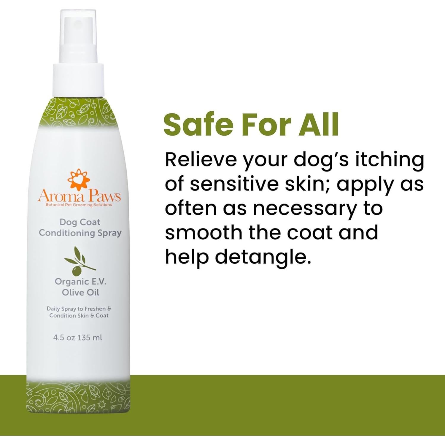 Spray Acondicionador para Perro Aroma Paws - Aceite de Oliva - 127.57 ml