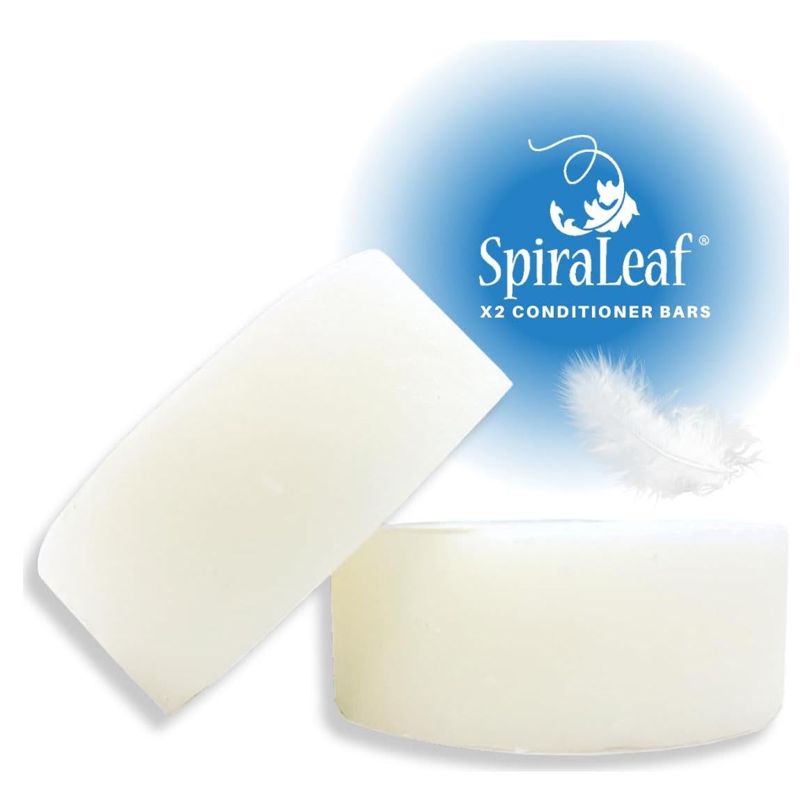 Barras de Acondicionador Sólido Spiraleaf x2 Sin Fragancia - Nutre Todos los Tipos de Cabello