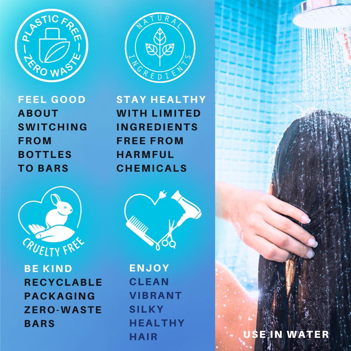 Barras de Acondicionador Sólido Spiraleaf x2 Sin Fragancia - Nutre Todos los Tipos de Cabello