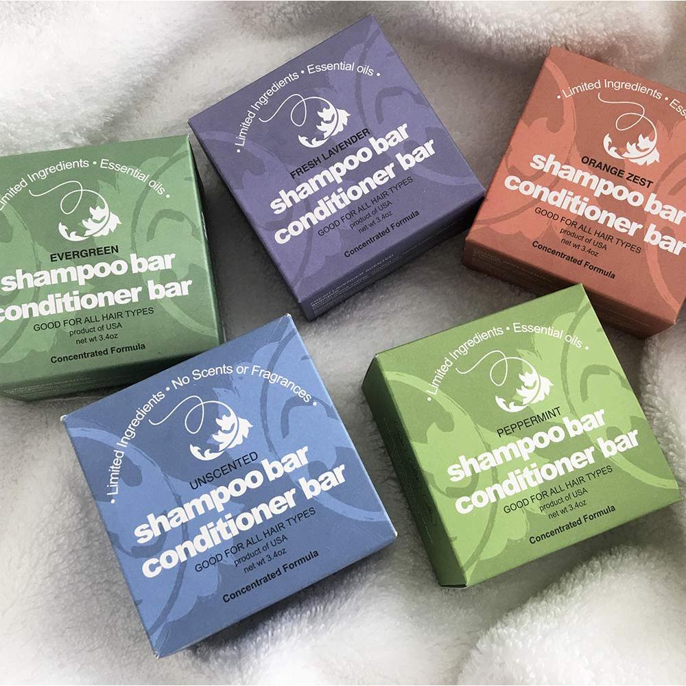 Barras de Acondicionador Sólido Spiraleaf x2 Sin Fragancia - Nutre Todos los Tipos de Cabello