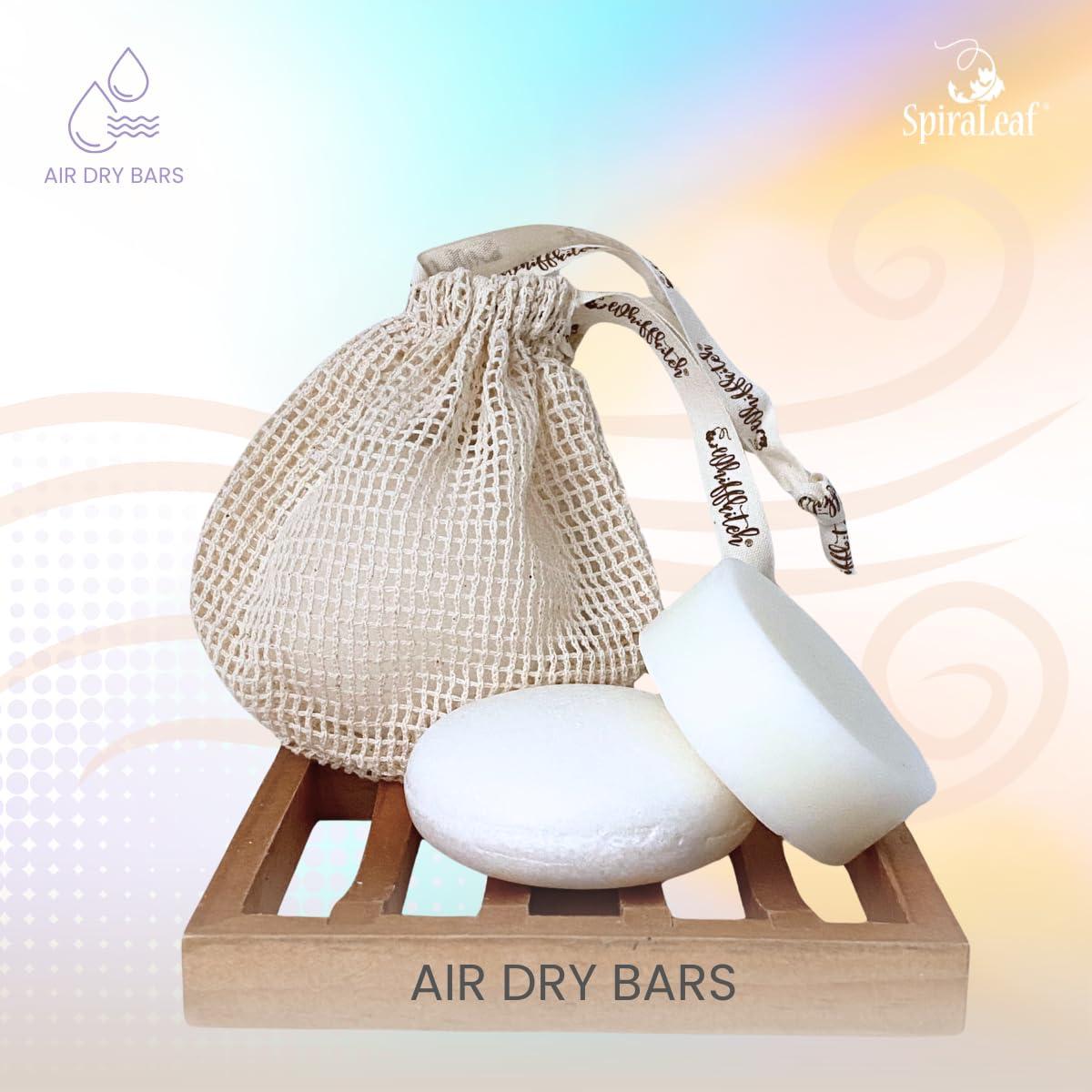 Barras de Acondicionador Sólido Spiraleaf x2 Sin Fragancia - Nutre Todos los Tipos de Cabello