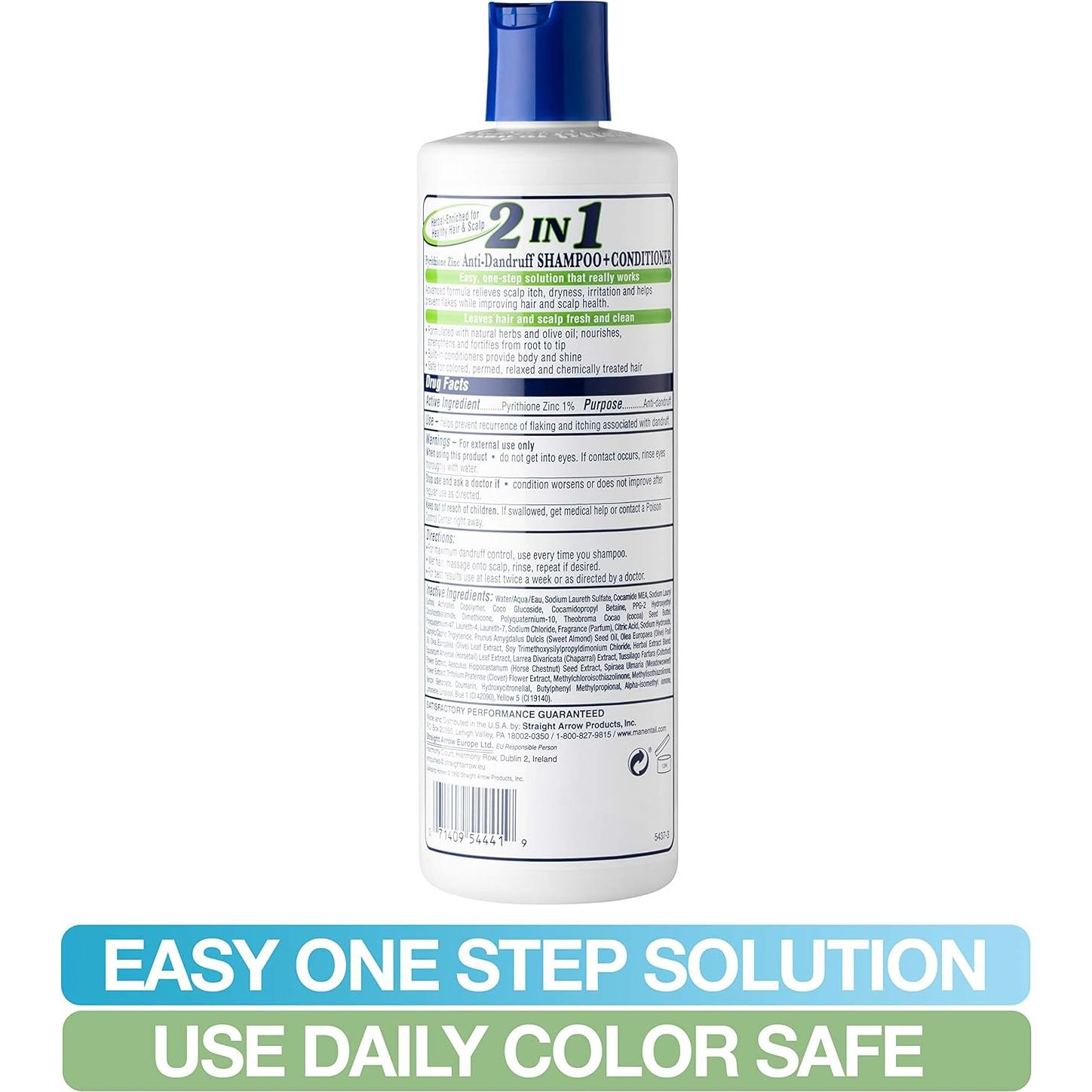 Champú y Acondicionador Anticaspa Mane N Tail 340g 2 en 1