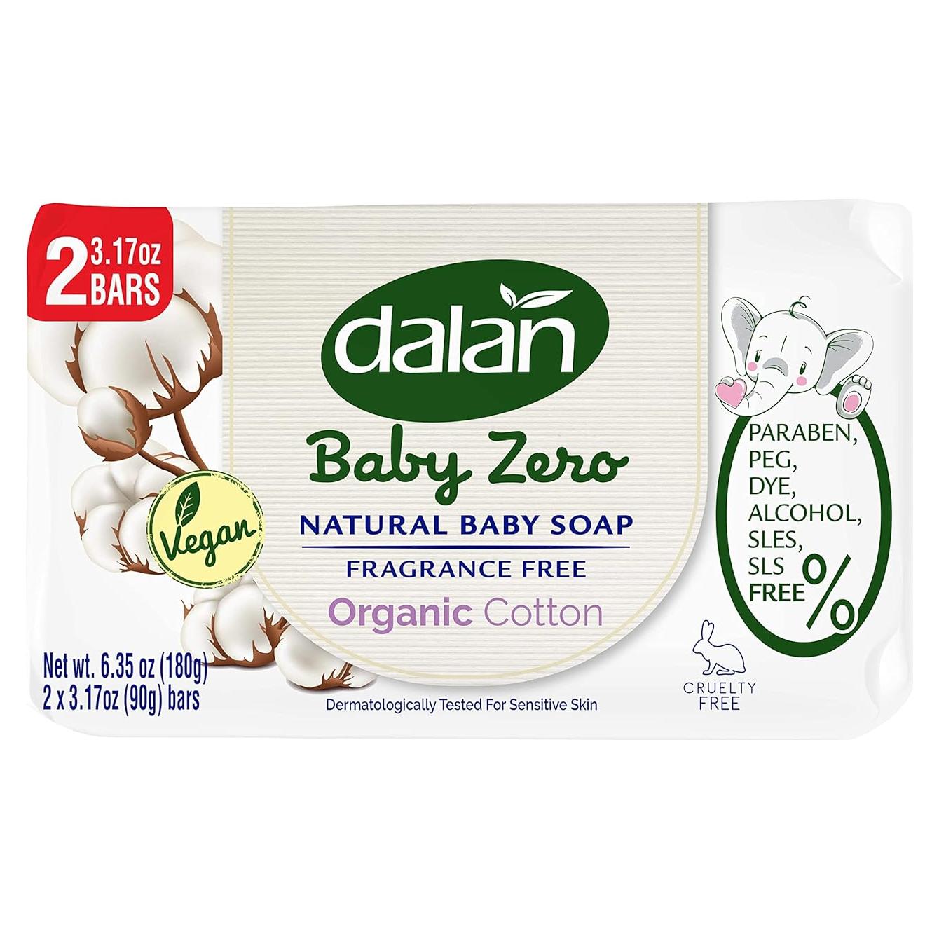 Jabón Natural para Bebés Dalan Baby Zero 90g - 6 Paquetes