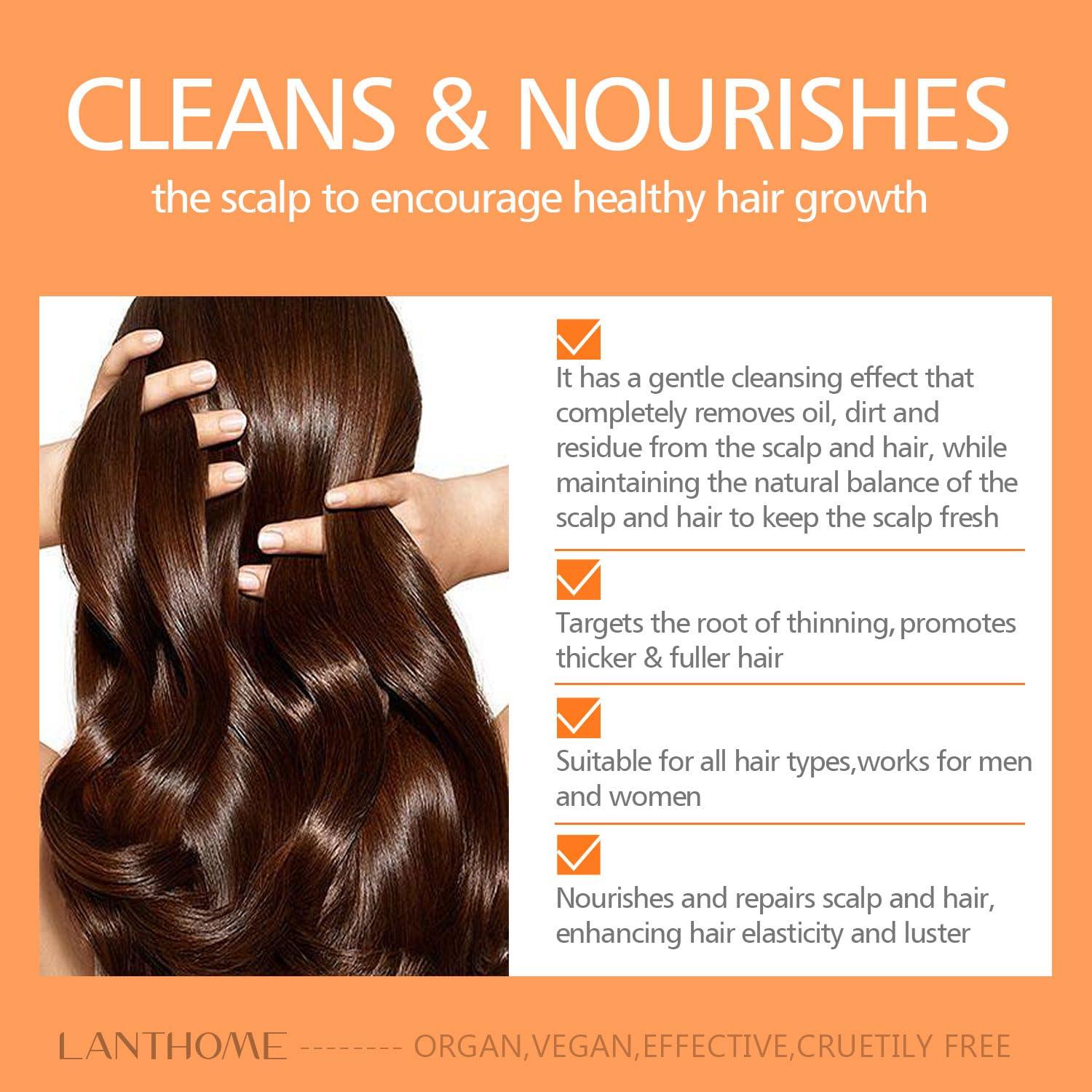 Champú Sólido Vegano 2 en 1 LANTHOME Agua de Arroz 96g