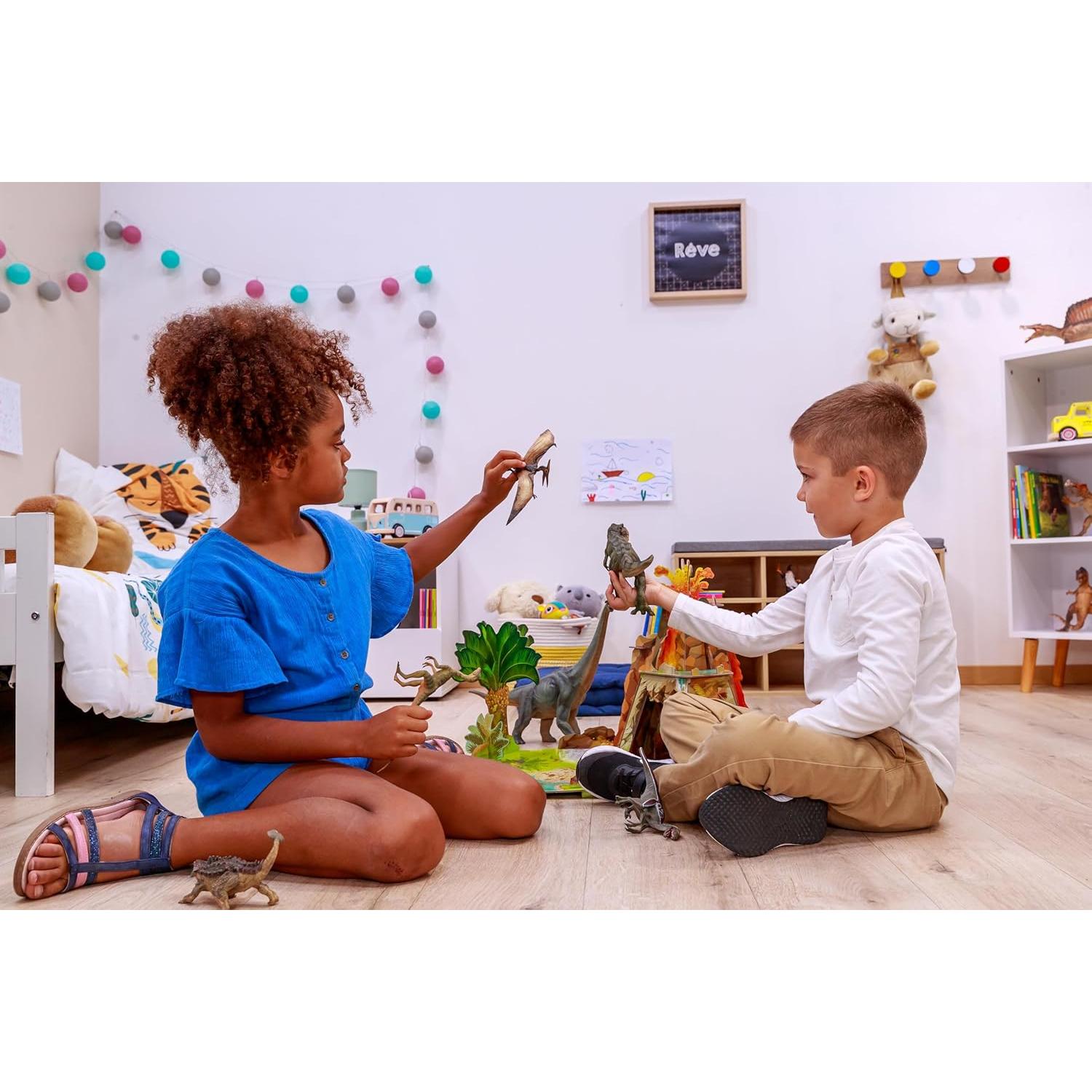 Juego de Madera La Tierra de los Dinosaurios Papo 3+