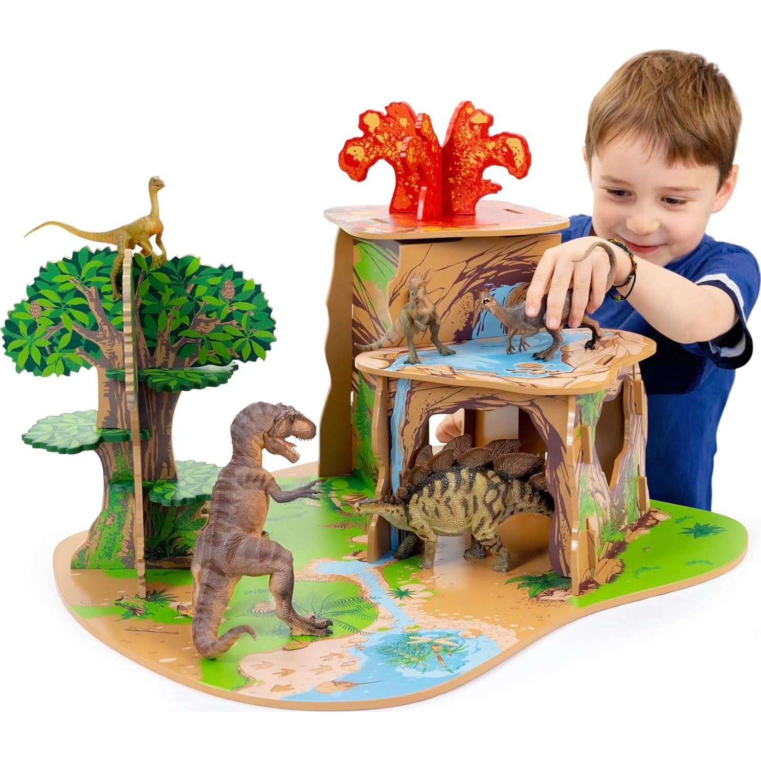 Juego de Madera La Tierra de los Dinosaurios Papo 3+