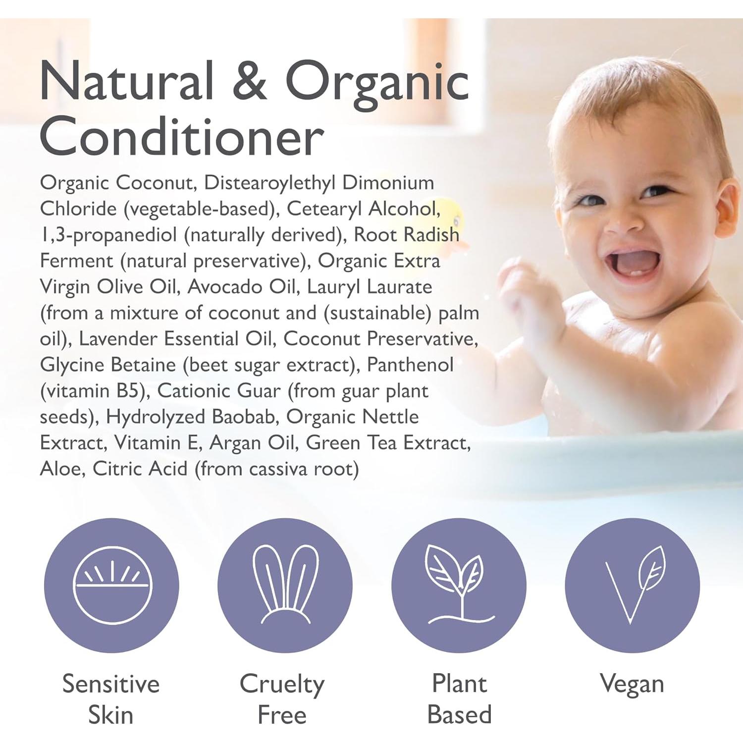 Acondicionador Orgánico para Bebés SoCal Suds 340g Lavanda Pack 2