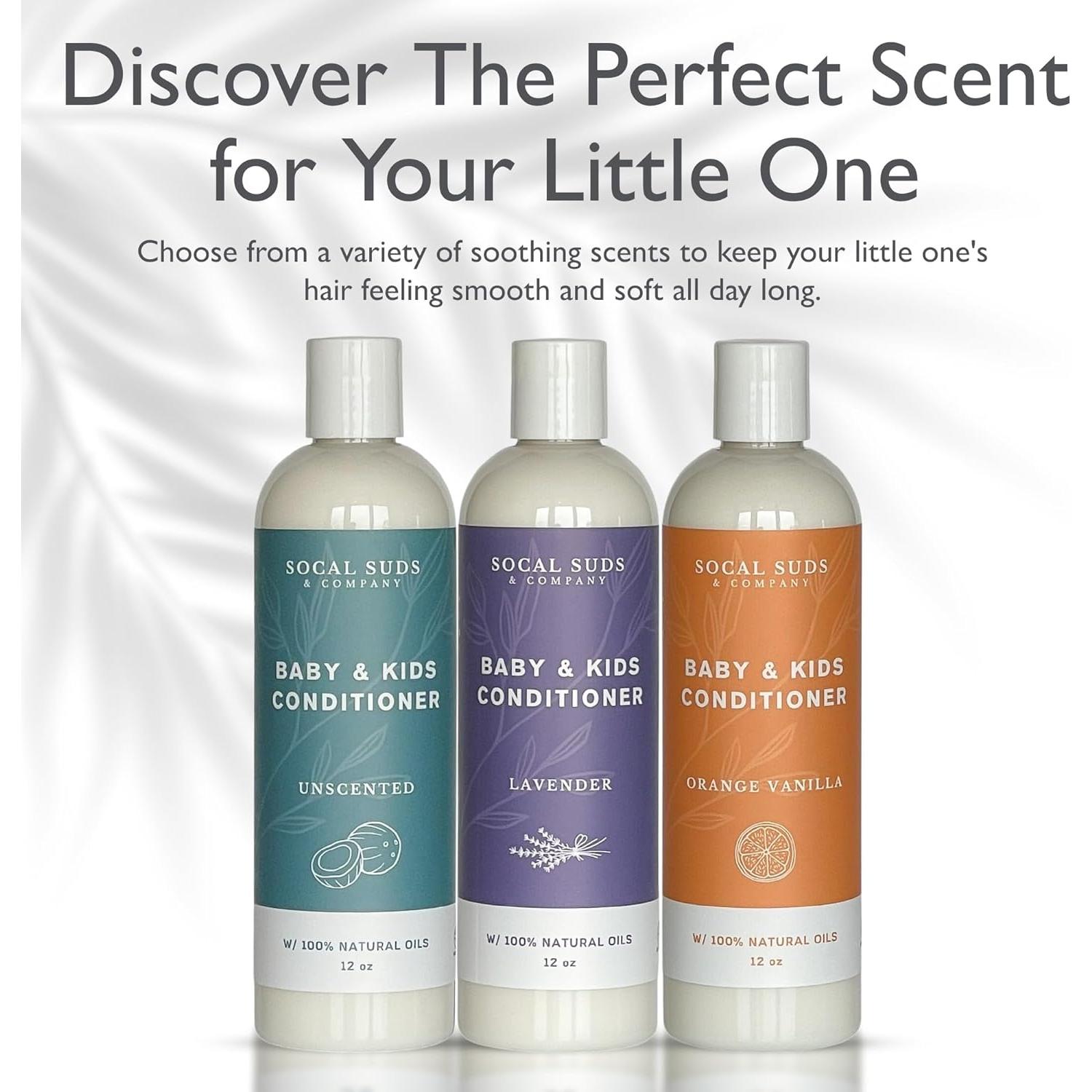 Acondicionador Orgánico para Bebés SoCal Suds 340g Lavanda Pack 2