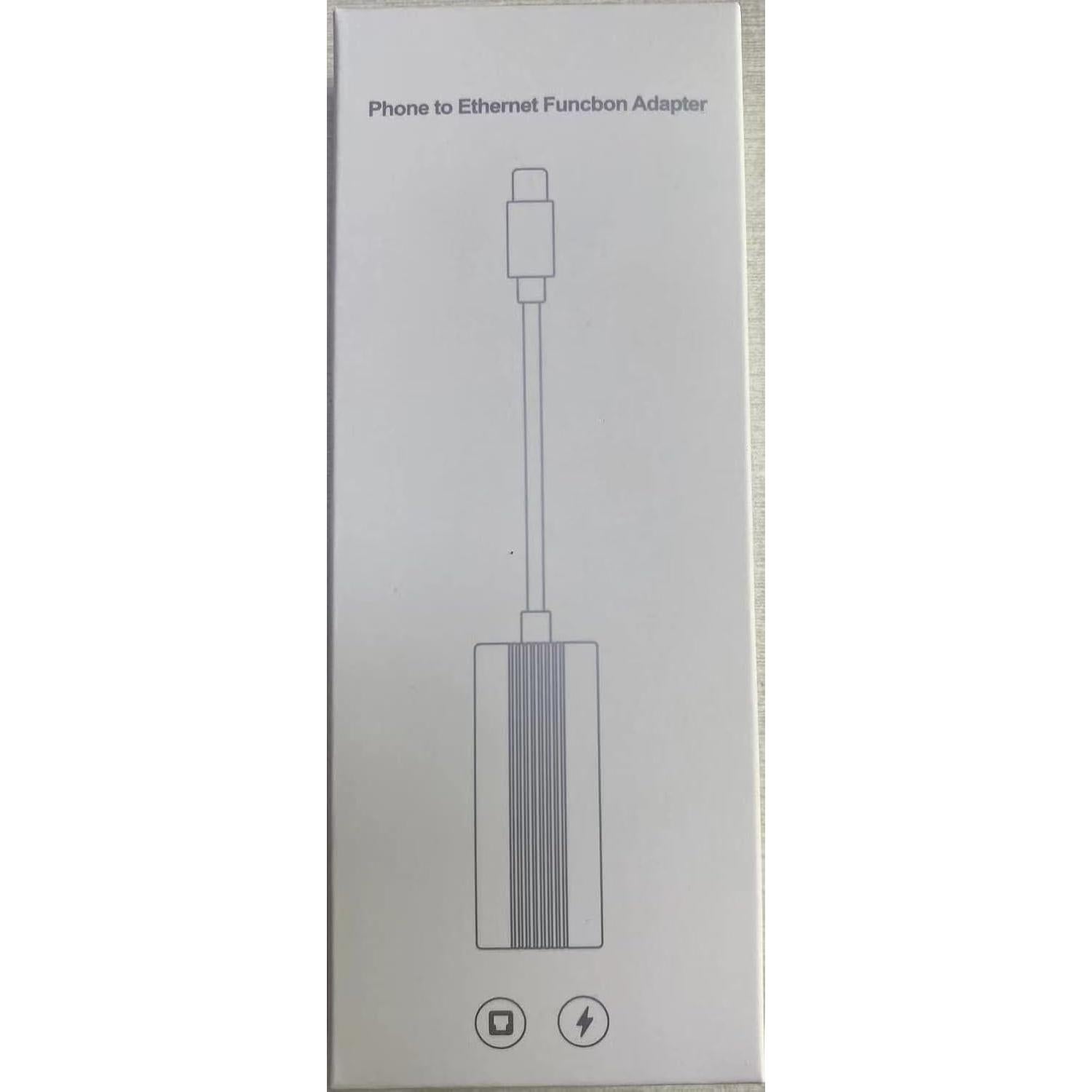 Adaptador Lightning a Ethernet IVSHOWCO 100Mbps 50cm