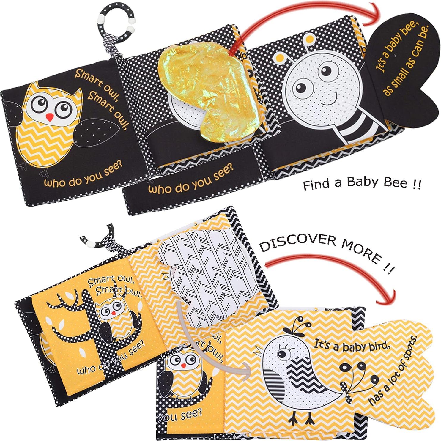 2PCS Libro de Tela para Bebés Bebemondo - Juguete de Granja