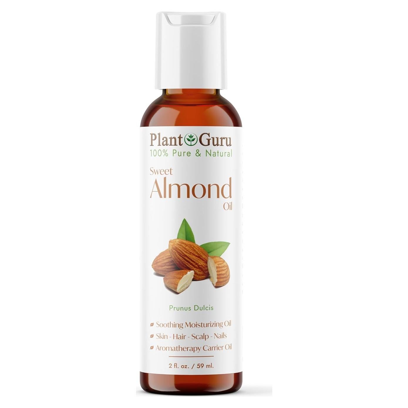 Aceite de Almendra Dulce 60 ml Plant Guru 100% Puro Natural