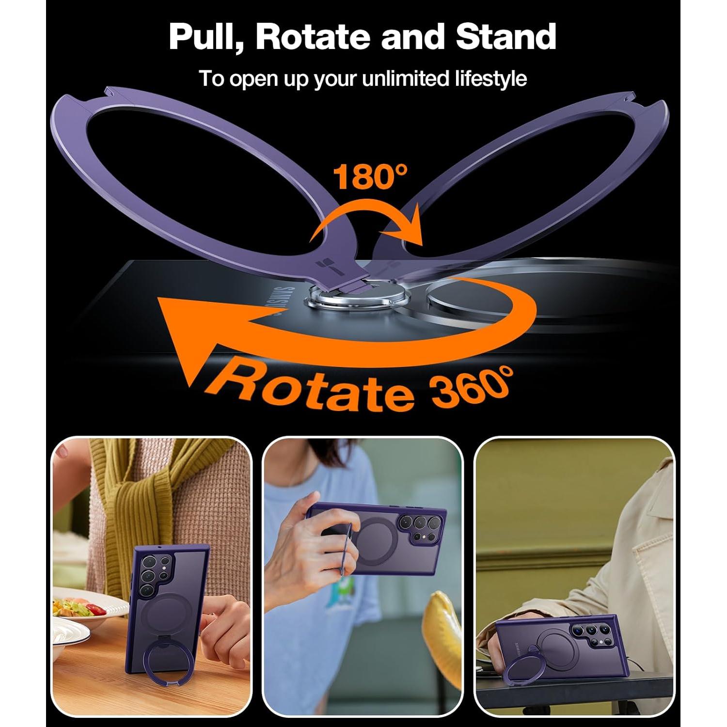 Funda TORRAS para Samsung S24 Ultra con Soporte Magnético