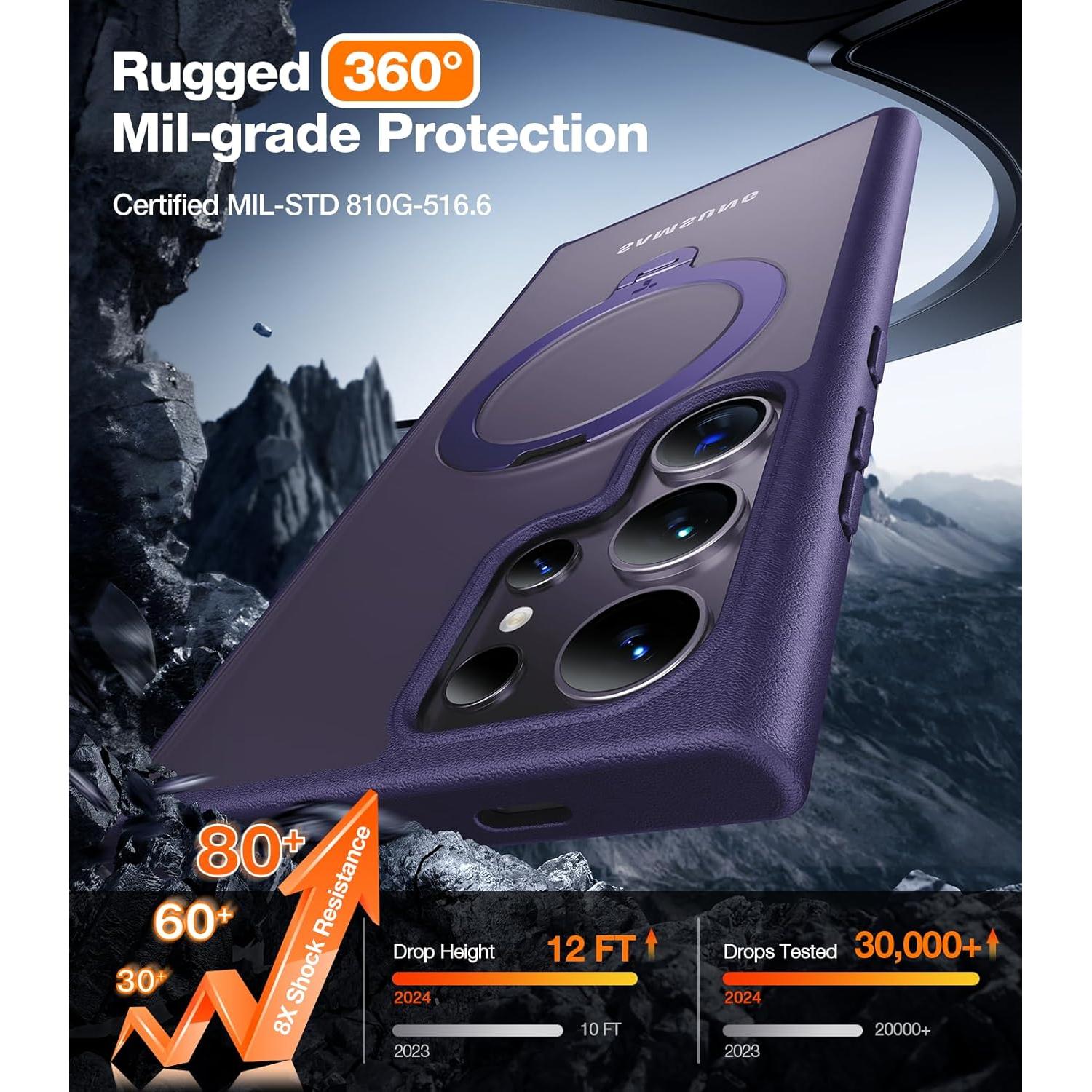 Funda TORRAS para Samsung S24 Ultra con Soporte Magnético