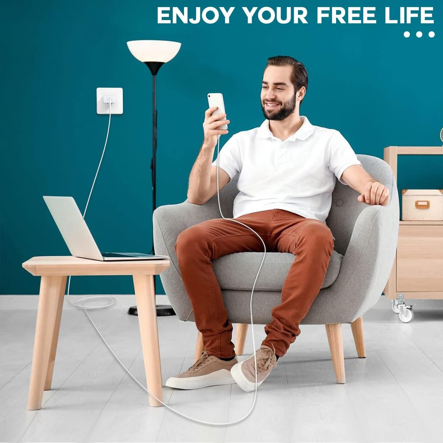 Cargador Rápido DelTucci USB C a Lightning 6FT 2 Pack