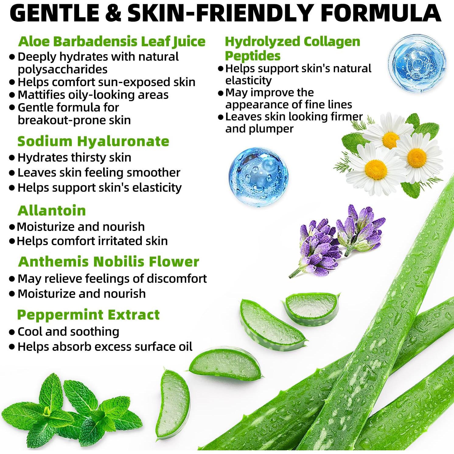 Gel de Aloe Vera Orgánico MISSEDSEN 198 g Hidratante Facial