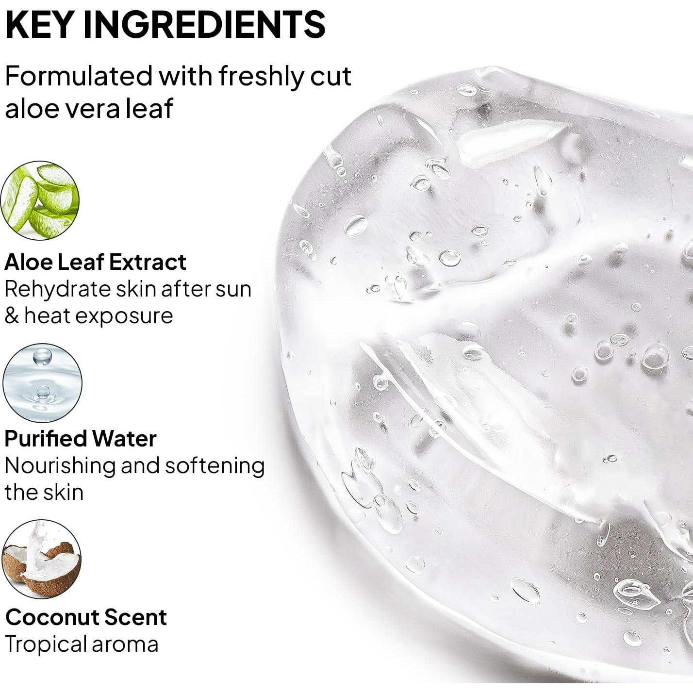 Gel de Aloe Vera Orgánico Hija de CoBa 300g - Alivio Quemaduras Solares