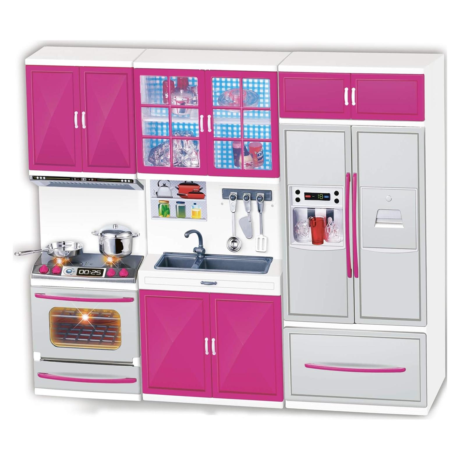 Juego de Cocina de Muñecas Liberty Imports 3-en-1 con Luces