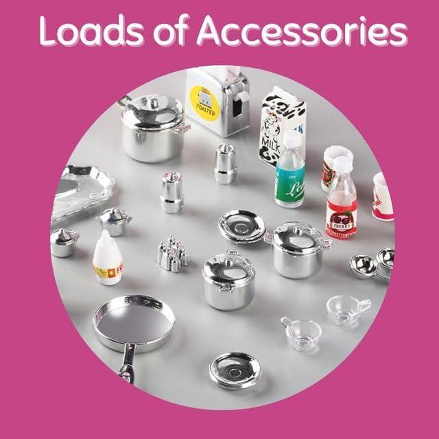 Juego de Cocina de Muñecas Liberty Imports 3-en-1 con Luces