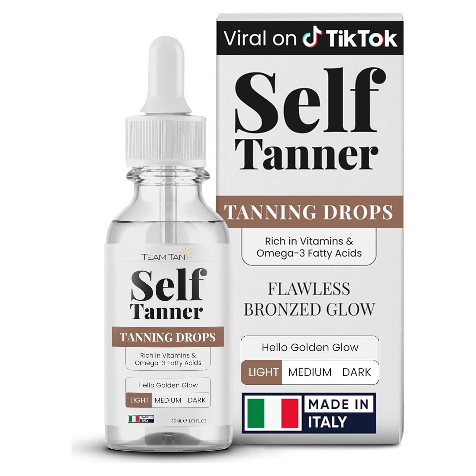 Gotas de Bronceado Autonivelante Team Tan - Claro 91g