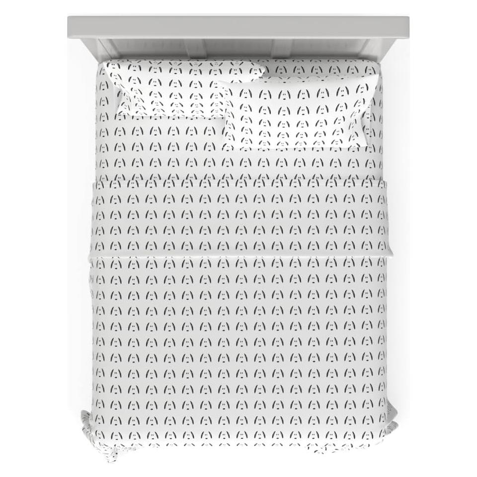 Juego de Sábanas Peanuts Franco Snoopy Microfibra Queen