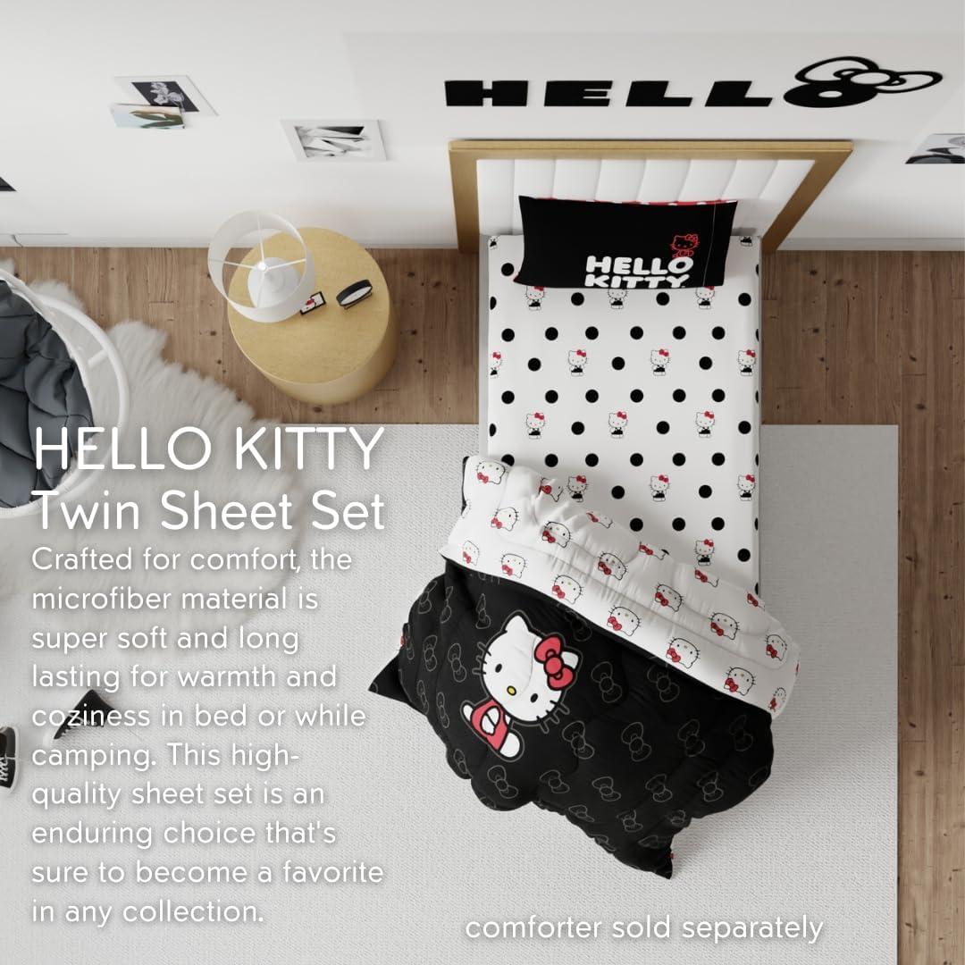 Juego de Sábanas Hello Kitty Franco 3 Piezas Individual