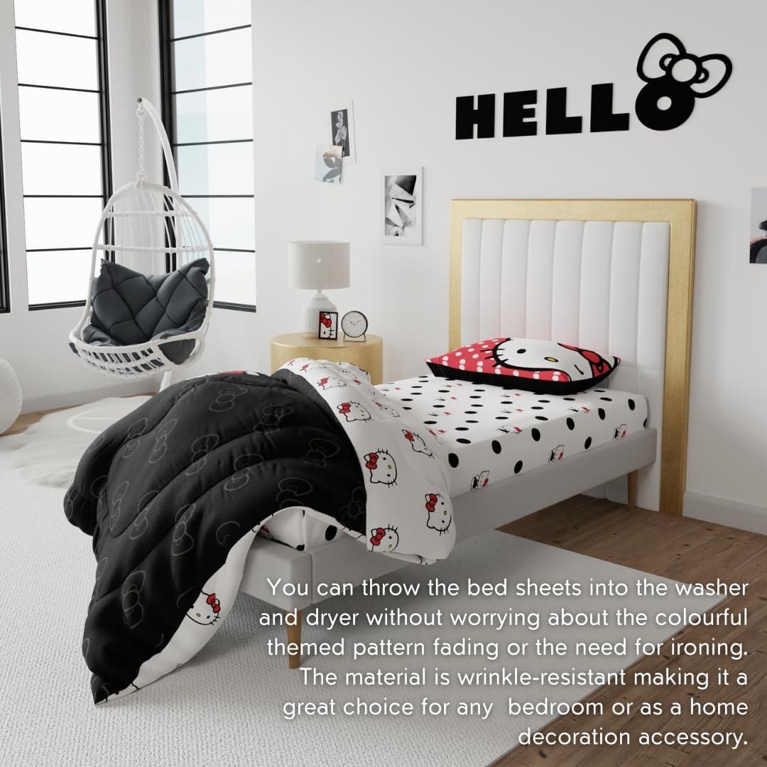 Juego de Sábanas Hello Kitty Franco 3 Piezas Individual