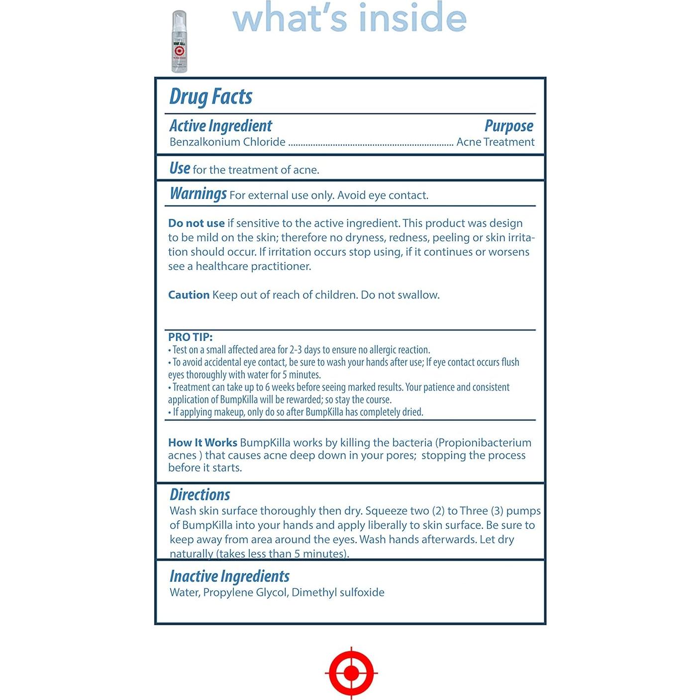 Crema BumpKilla para Acné Facial y Corporal - 248g