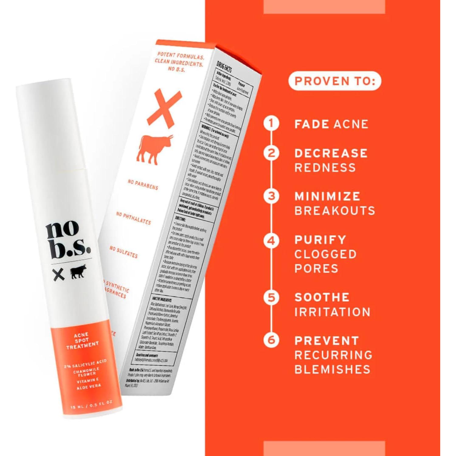 Tratamiento para Manchas de Acné No Bad Stuff 14 g - 2% Ácido Salicílico