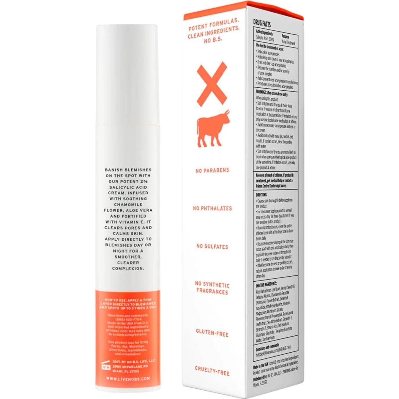 Tratamiento para Manchas de Acné No Bad Stuff 14 g - 2% Ácido Salicílico