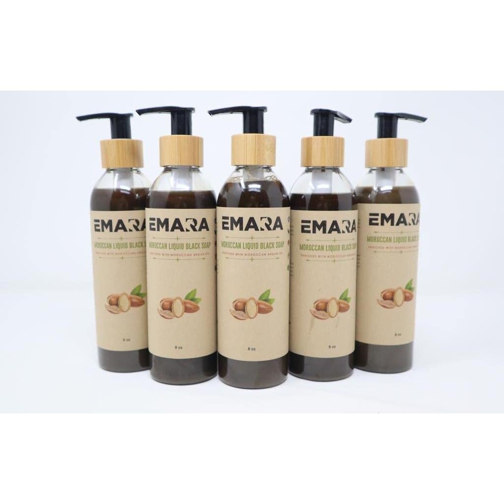 Jabón Negro Líquido Marroquí EMARA 100% Orgánico 500ml