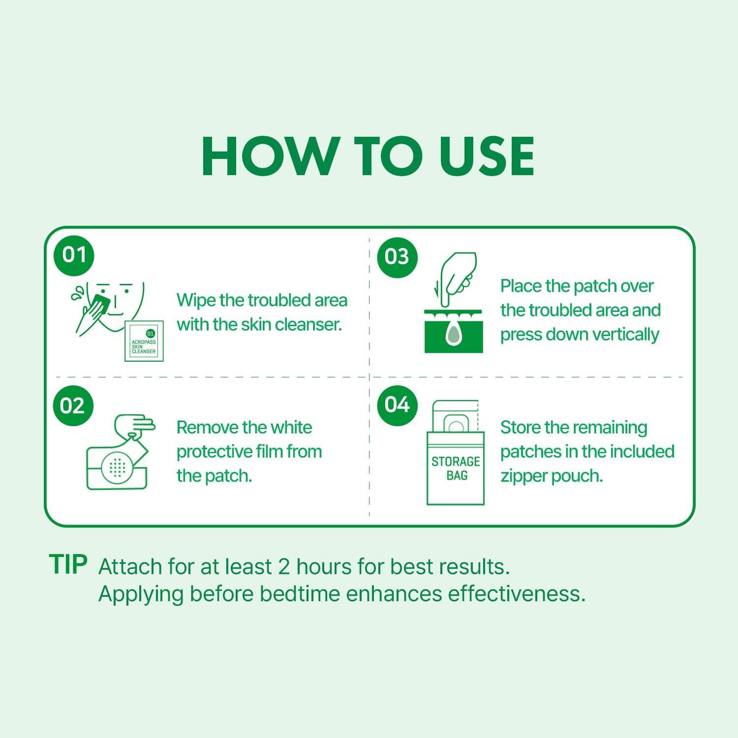 Parche Acné Acropass Trouble Care Microcone 6ct + 6 Limpiadores