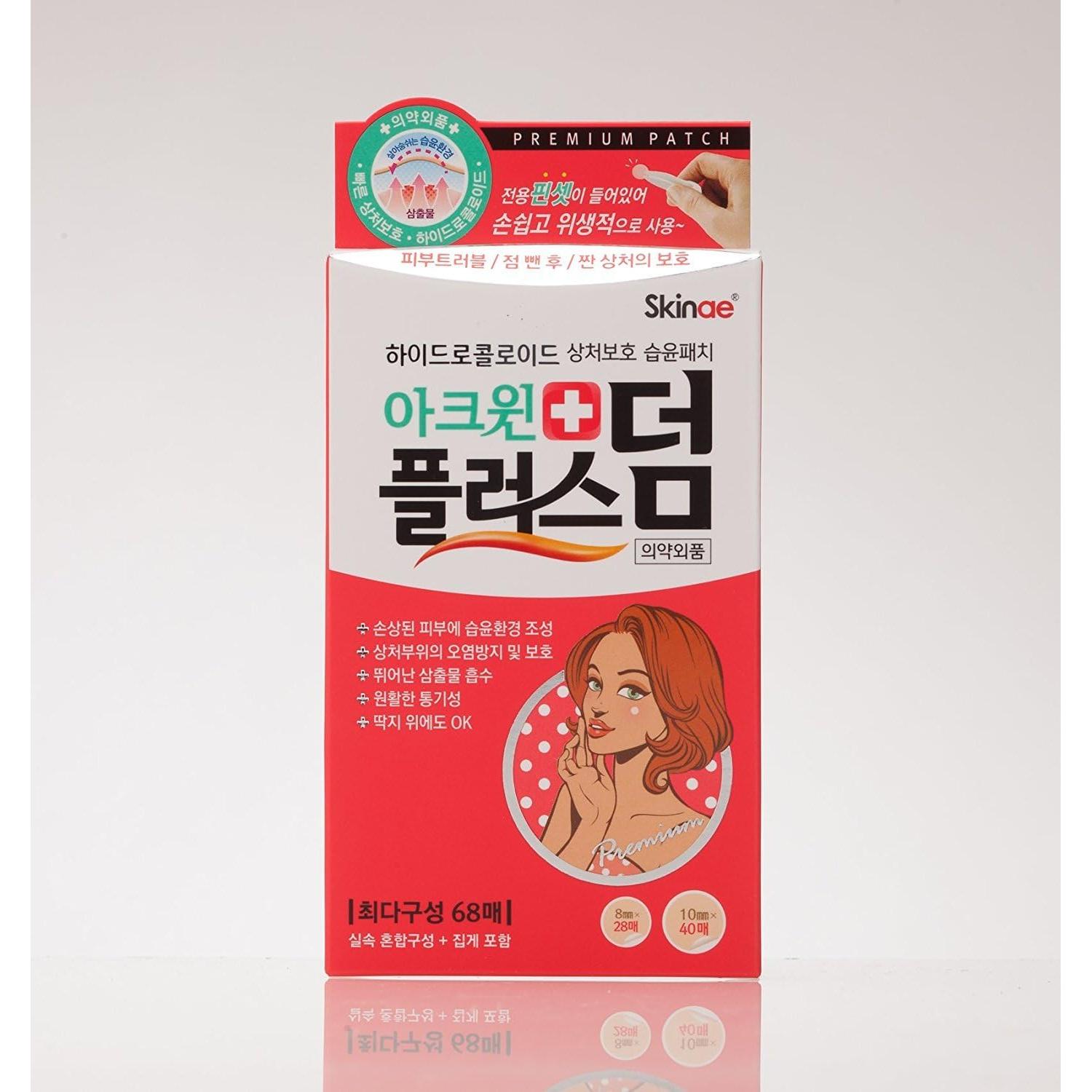 Parche Absorbente Acwin Plus Derm 204 Unidades Cuidado Espinillas