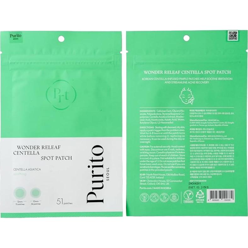 Parche Calmante para Espinillas PURITO SEOUL 51 Unidades