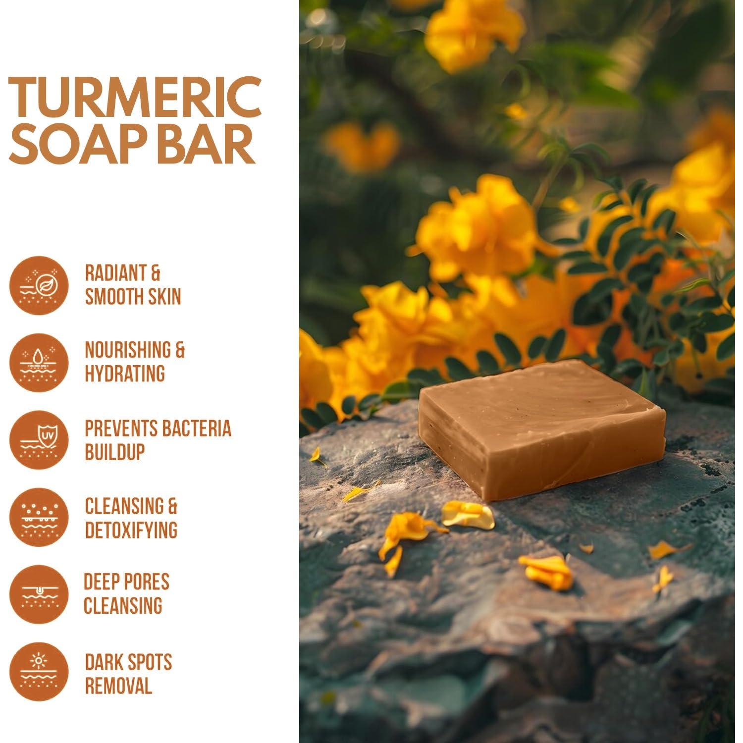 Barra de Jabón de Cúrcuma Simret Beauty 115 g - Aclara Piel