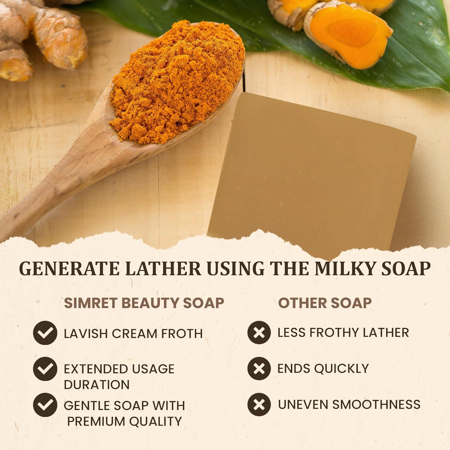 Barra de Jabón de Cúrcuma Simret Beauty 115 g - Aclara Piel