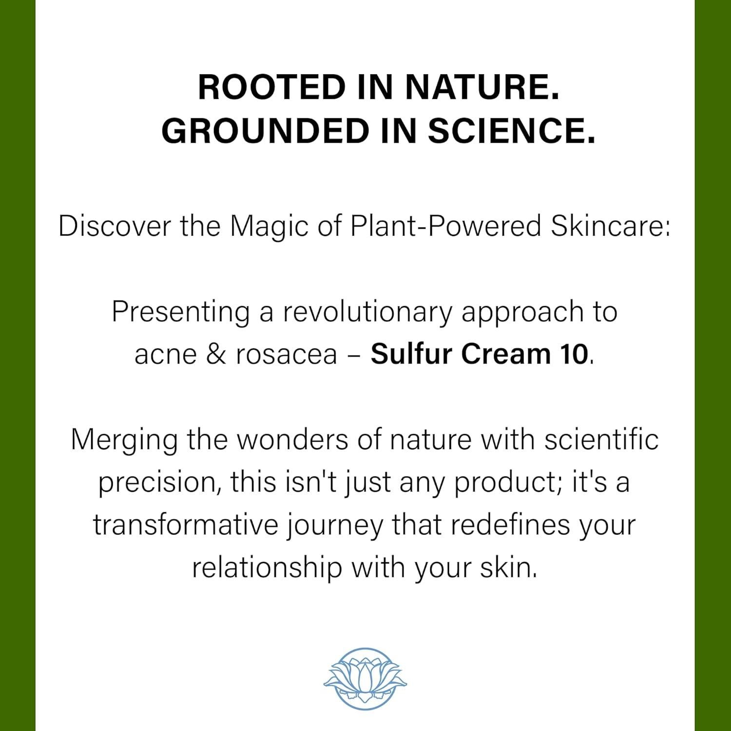 Crema de Azufre 10 Lotus Moon - Tratamiento Acné y Rosácea 50 ml