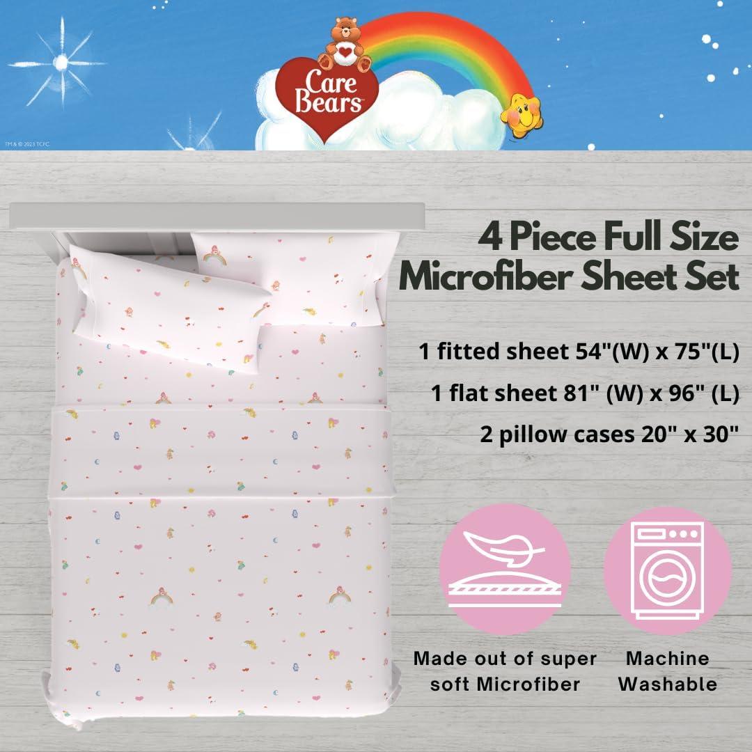 Juego de Sábanas Care Bears Franco 4 Piezas Microfibra